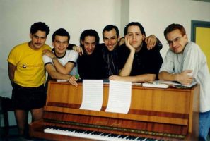 Achtung. Selten. Die Comedian Harmonists · Konzerthaus Klagenfurt, 1999 · mit Heiko Wohlgemuth, Andreas Sauerzapf, Sam Madwar, Oliver Schirmer und Johannes Glück