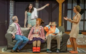 Der nackte Wahnsinn · Festspiele Berndorf, 2015 · Robert Kolar, Sophia Grabner, Bigi Fischer, Thomas Weissengruber und Kristina Sprenger · Photo by Festspiele Berndorf
