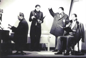 Achtung. Selten. Die Comedian Harmonists · Konzerthaus Klagenfurt, 1999 · mit Edzard Wagenaar, Heiko Wohlgemuth, Sam Madwar und Johannes Glück · Photo by Günter Jagoutz