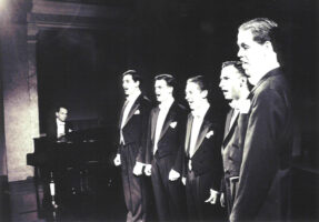 Achtung. Selten. Die Comedian Harmonists · Konzerthaus Klagenfurt, 1999 · mit Heiko Wohlgemuth, Andreas Sauerzapf, Sam Madwar, Oliver Schirmer und Johannes Glück · Photo by Günter Jagoutz