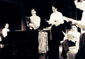 Achtung. Selten. Die Comedian Harmonists · Konzerthaus Klagenfurt, 1999 · mit Heiko Wohlgemuth, Oliver Schirmer, Johannes Glück, Andreas Sauerzapf und Sam Madwar · Photo by Günter Jagoutz