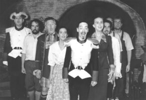 Fra Diavolo · Theater im Landhauskeller Klagenfurt, 1998 · mit Thomas Modrej, Reinhard Blaschitz, Adi Mitterer, Jasmin Madwar, Sam Madwar, Lilly Kugler, Guido Hitzenhammer und Hans Lauchart · Photo by Günter Jagoutz