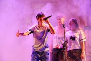 Kleo Superstar - Eskapaden einer jungen Pharaonin · Wir sind Bühne, 2026 · Alexander Bamberger, Leon Wildzeisz und Felice Zatl · Photo by Christina Stella Lipovac