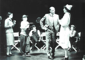 Die Marx Brothers - Ruhe am Set! · Konzerthaus Klagenfurt, 2000 · Lisi Prinz, Jasmin Madwar, Daniel Große Boymann, Mike Maria, Kerstin Ibald und Eva Seidel · Photo by Günter Jagoutz